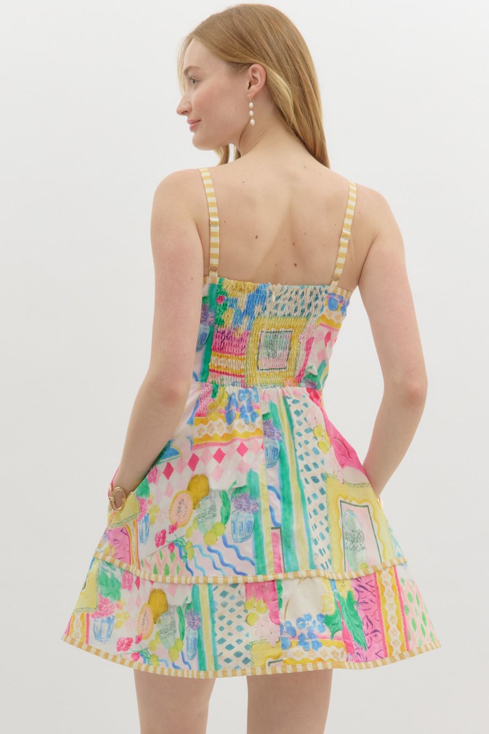 Resort Print Flared Dress