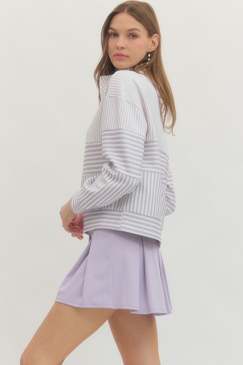 Lavender Pleated Skort