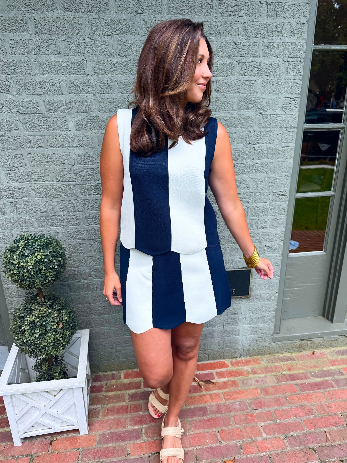 Navy Stripe Set