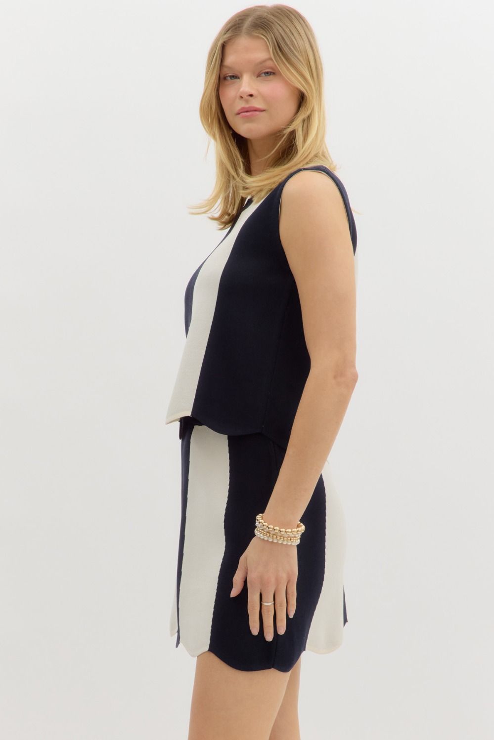 Navy Stripe Set