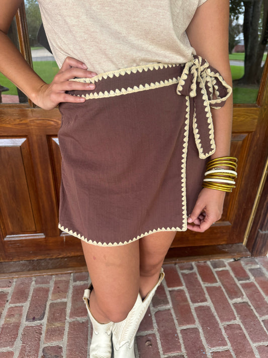 Espresso Skort