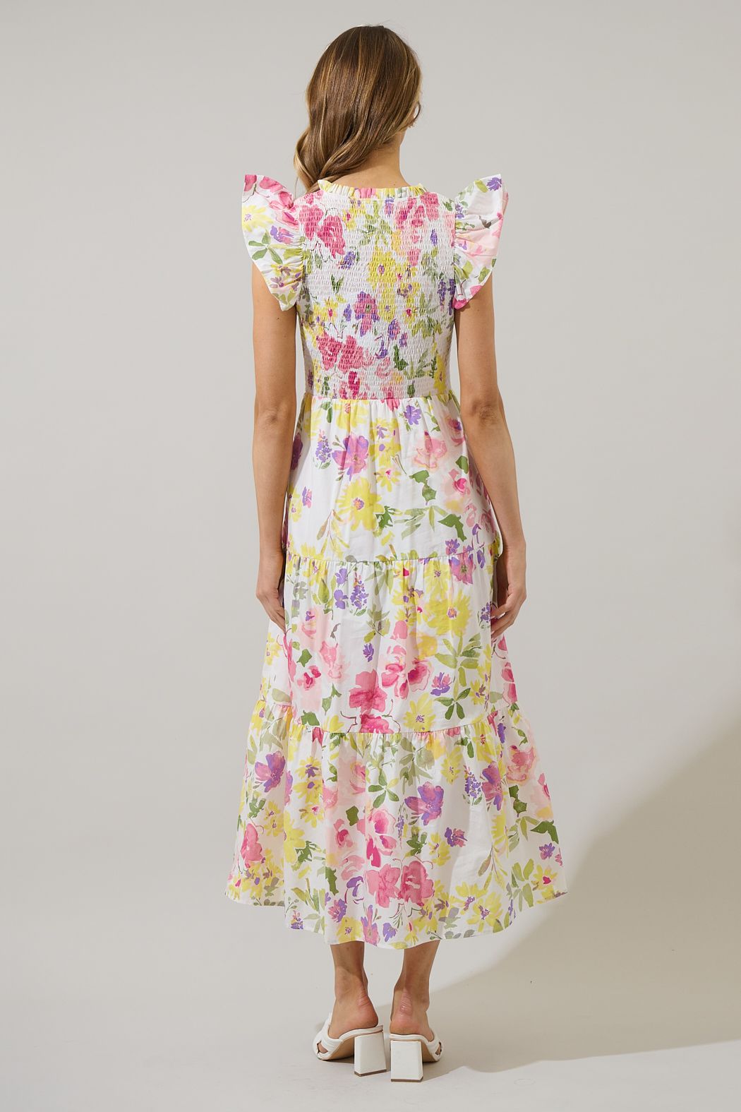 Leonie Floral Tiered Midi