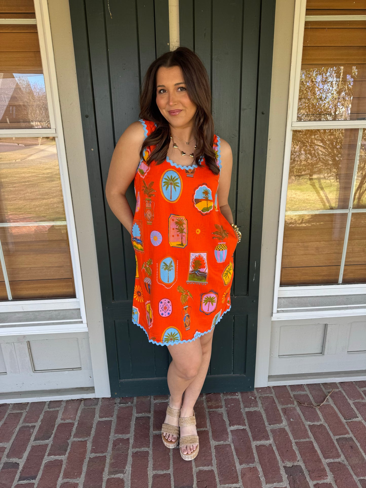 Postcard Shift Dress