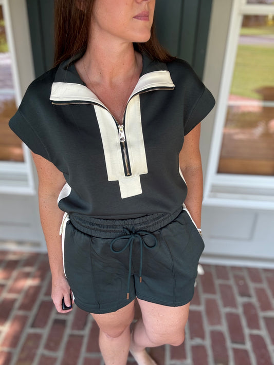 Hunter Green Inspired Short Set