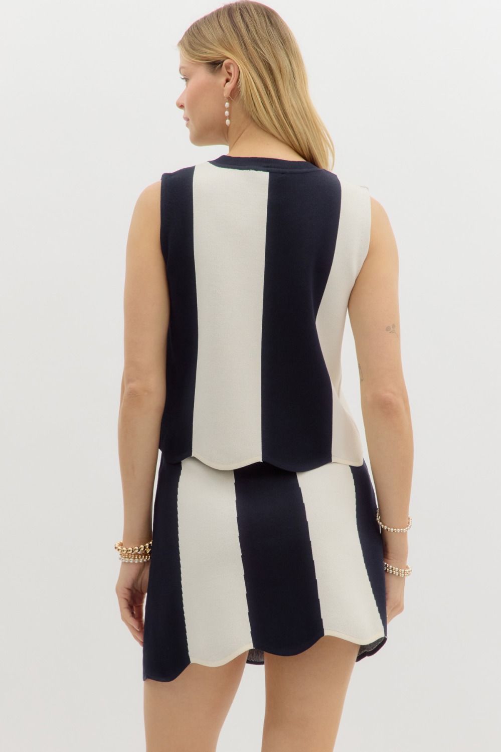 Navy Stripe Set