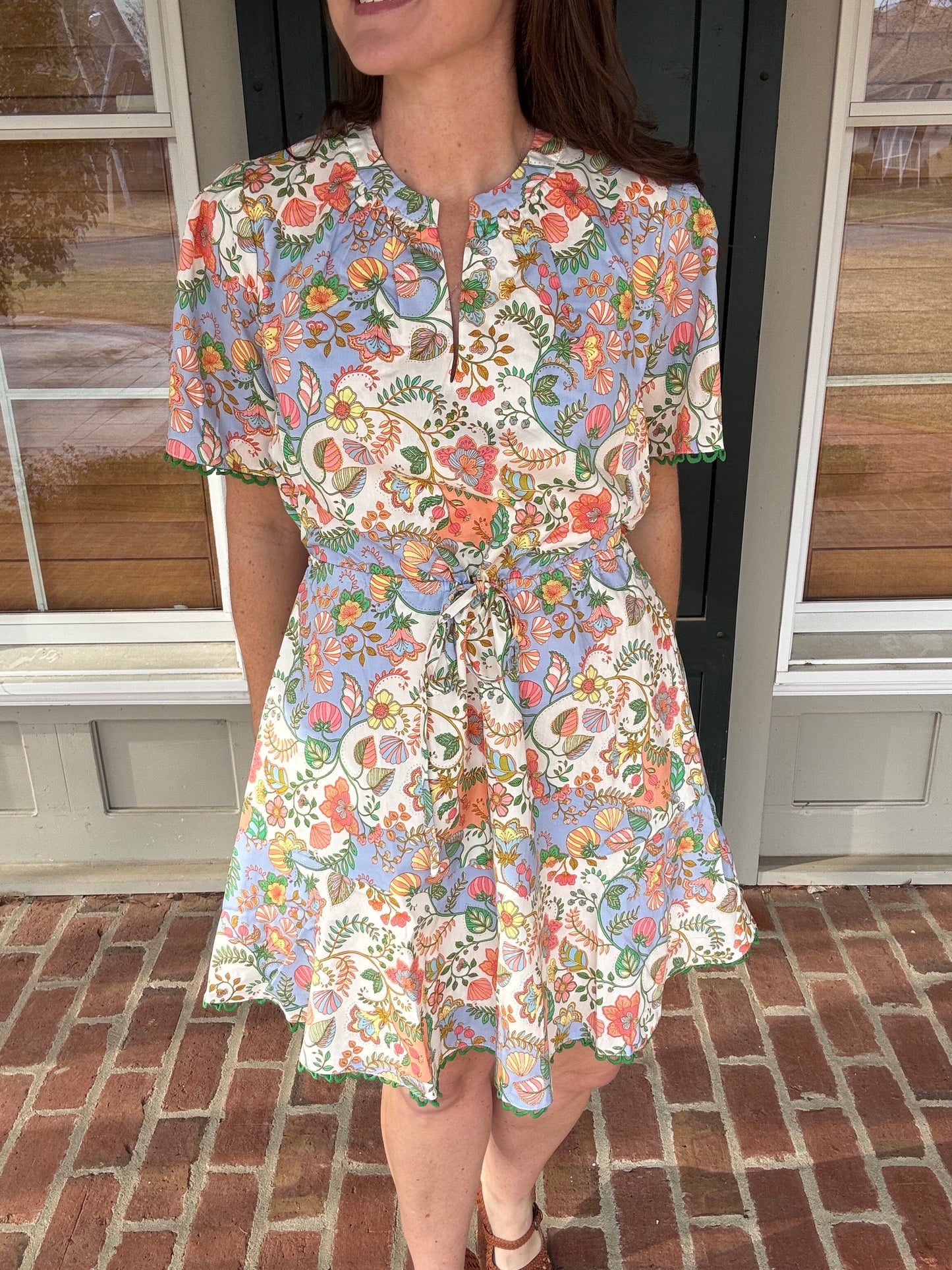 Zamara Floral Blouse Dress