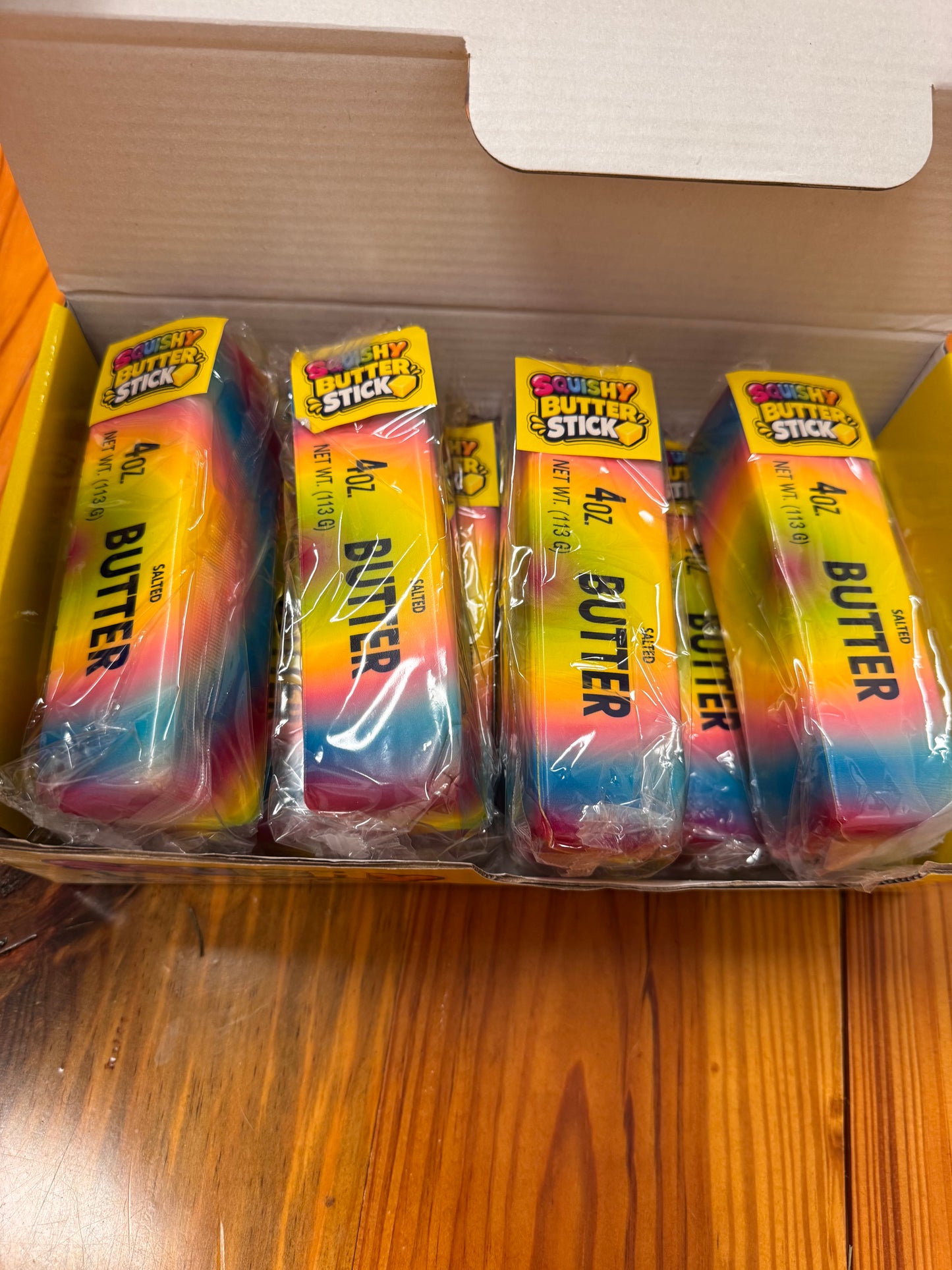 Rainbow Squishy Butter Stick