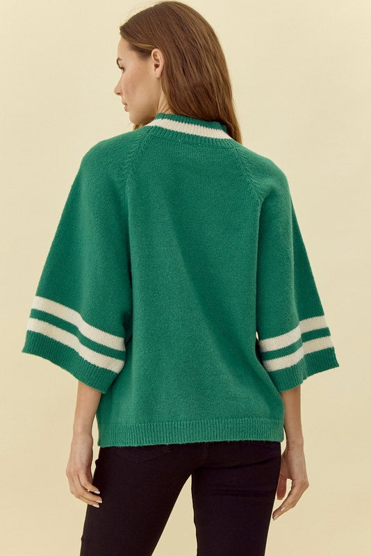 Green Sweater Top