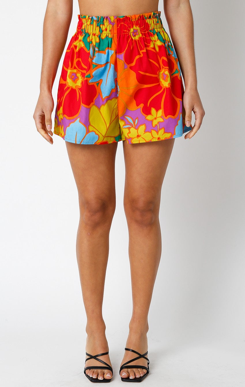 Multi Floral Tropical Shorts