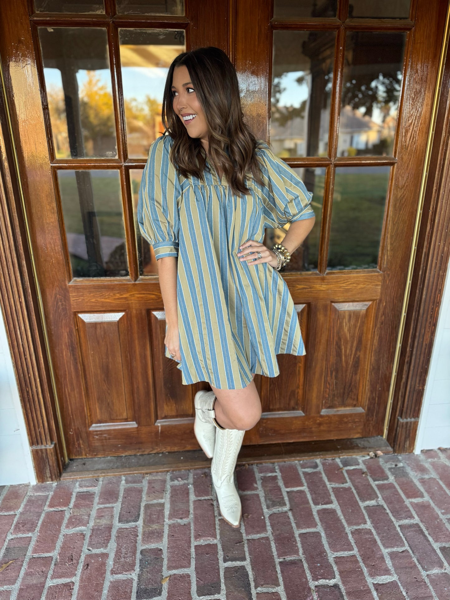 Hazel Fall Stripe Dress