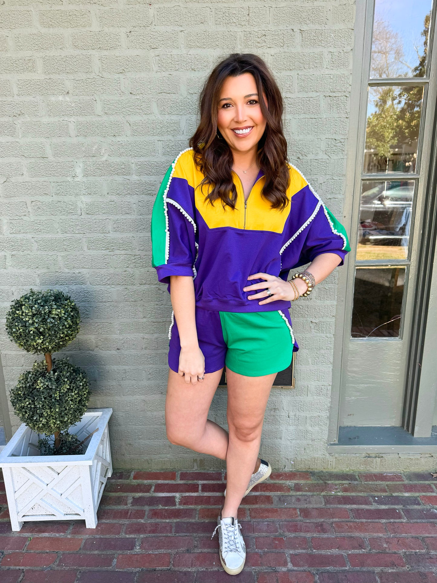 Pearl Mardi Gras Colorblock Short