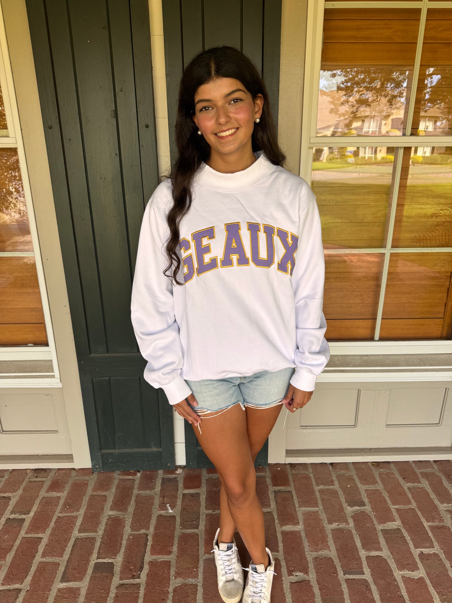 Geaux Mockneck Sweatshirt