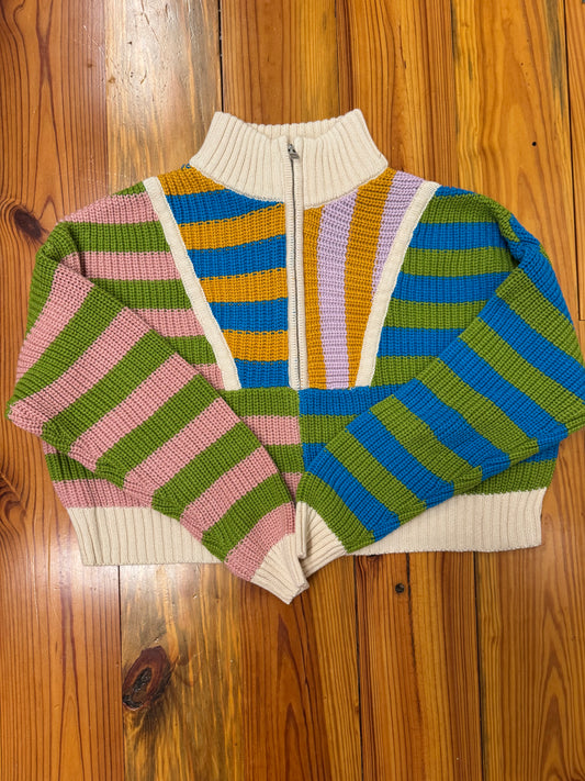 Morning Glory Half Zip Sweater