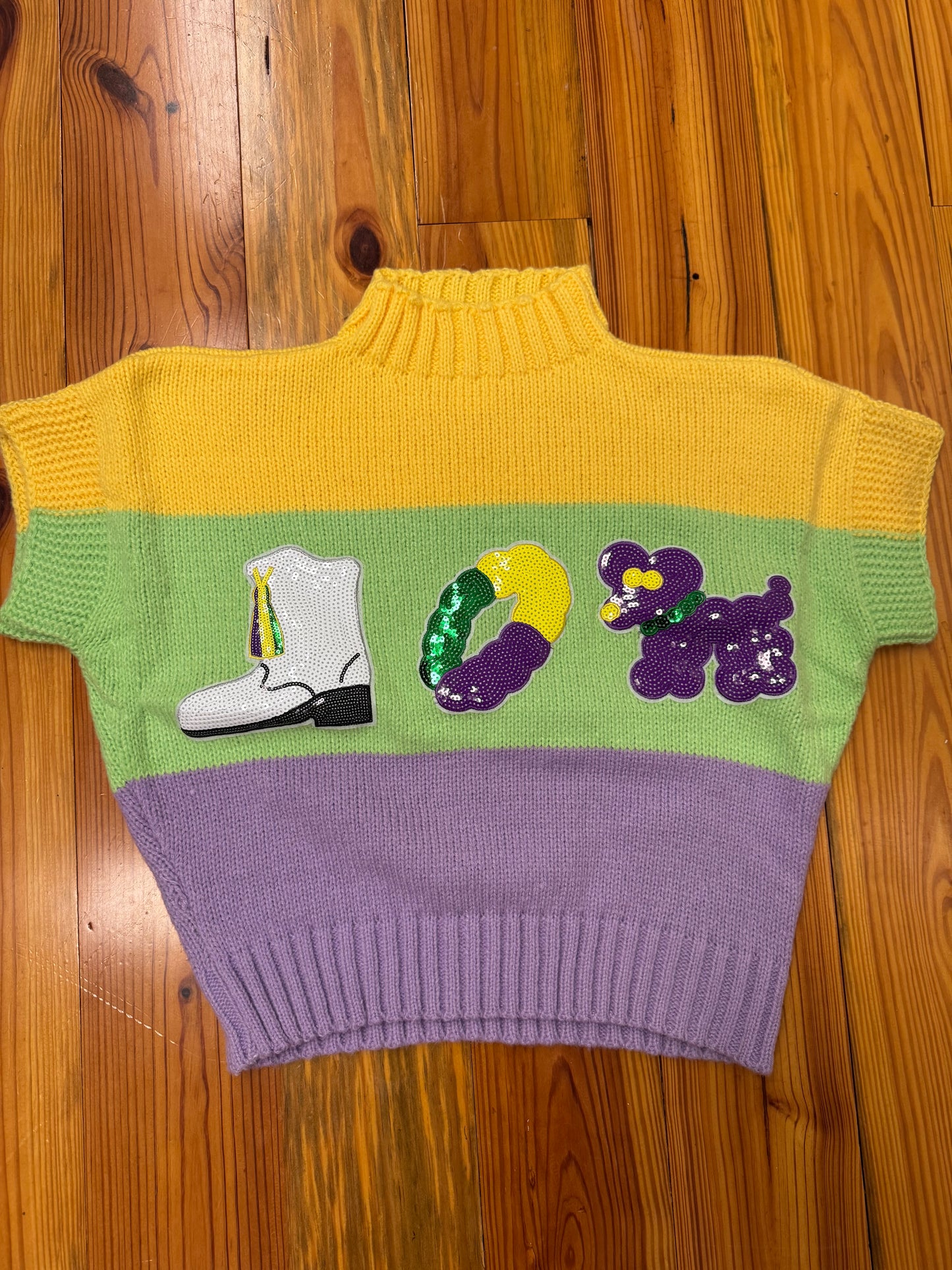Mardi Gras Icon Sweater Vest