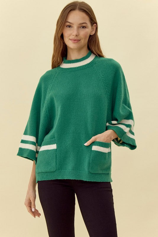 Green Sweater Top