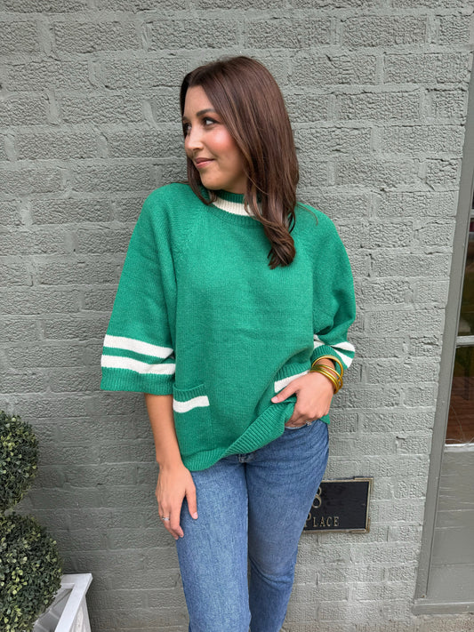 Green Sweater Top