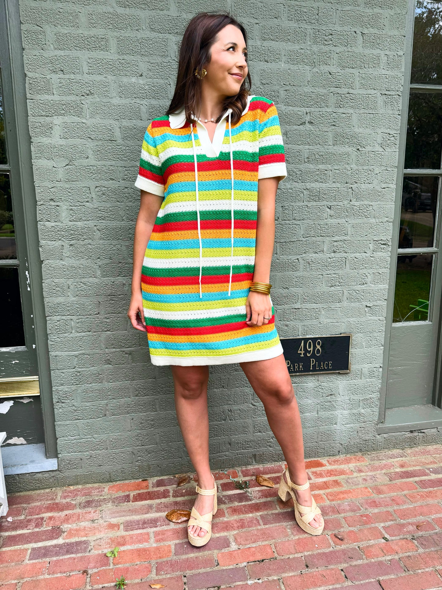 Multi Color Crochet Dress