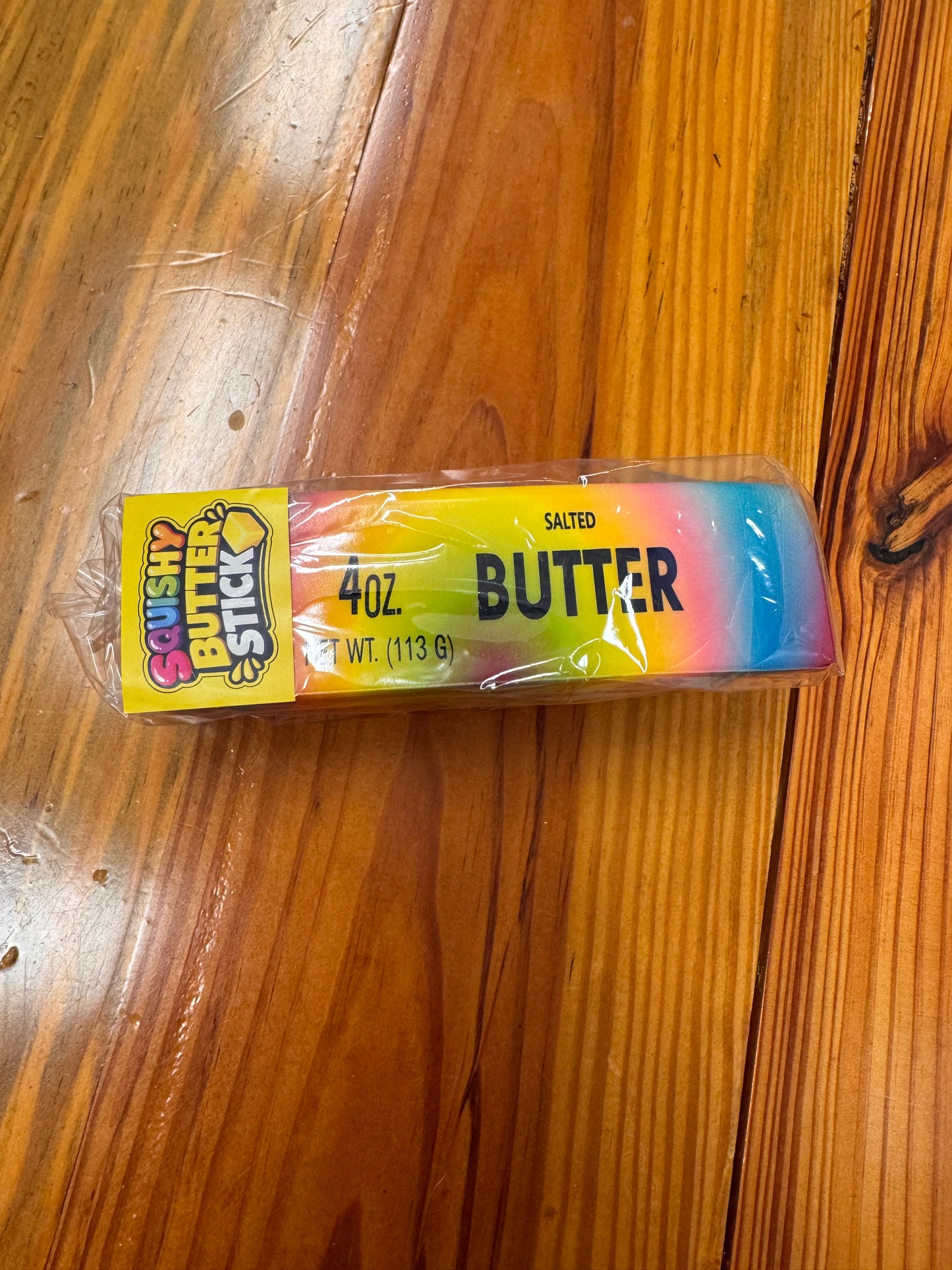 Rainbow Squishy Butter Stick