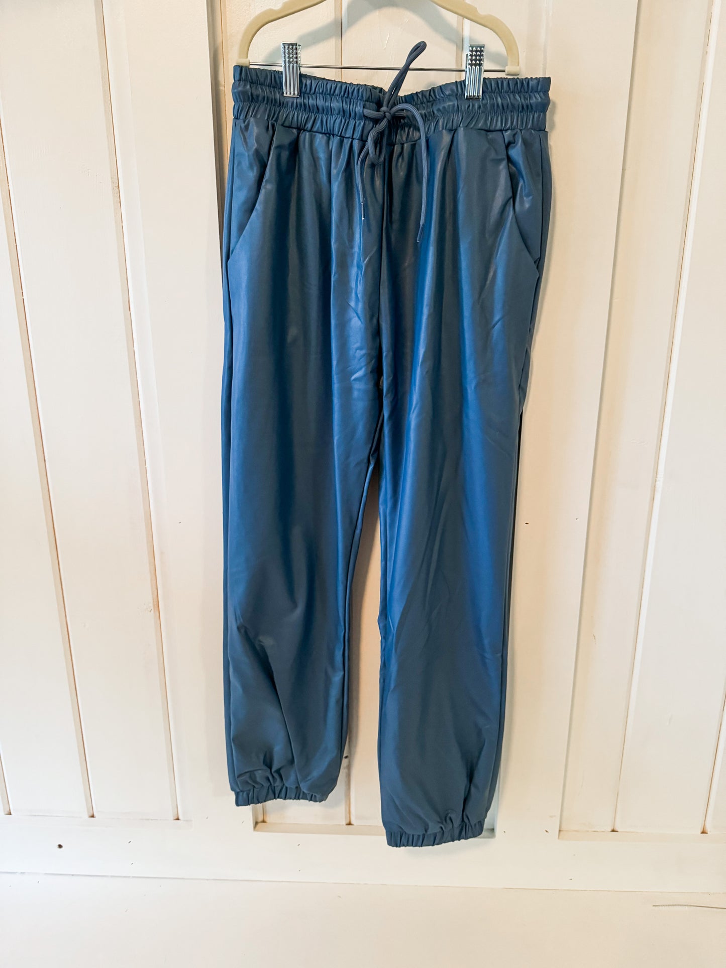 Blue Jay PU Leather Joggers