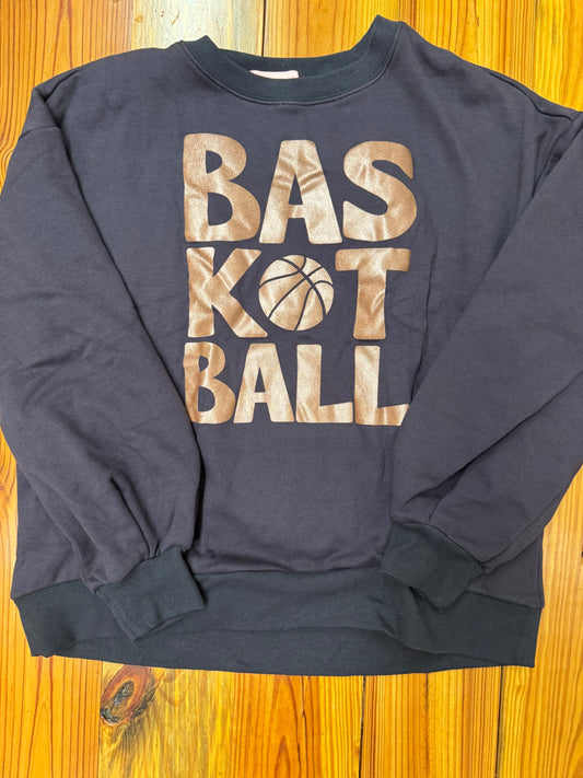 Poppy and Pine Copper Basketball Sweatshirt