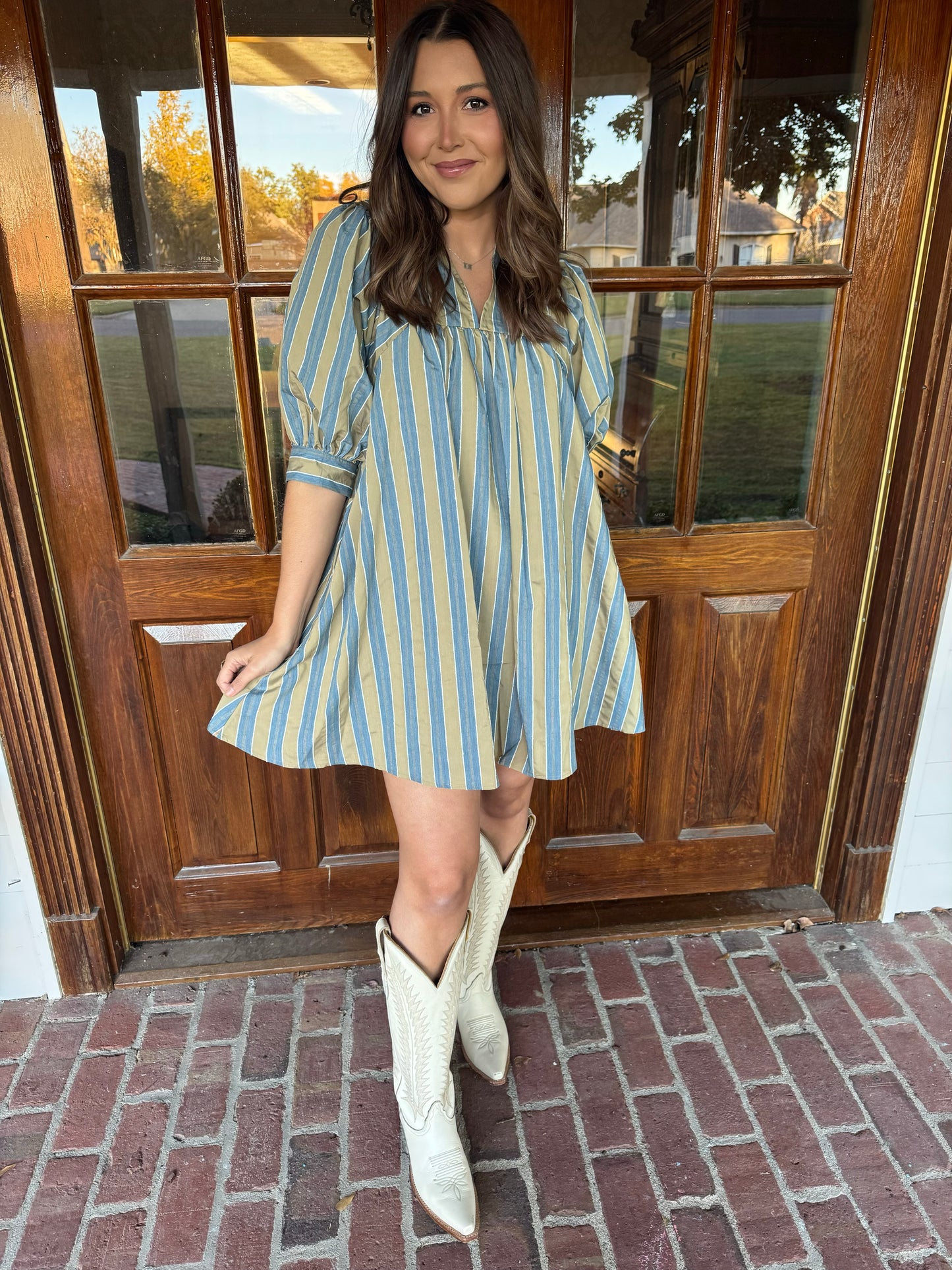Hazel Fall Stripe Dress