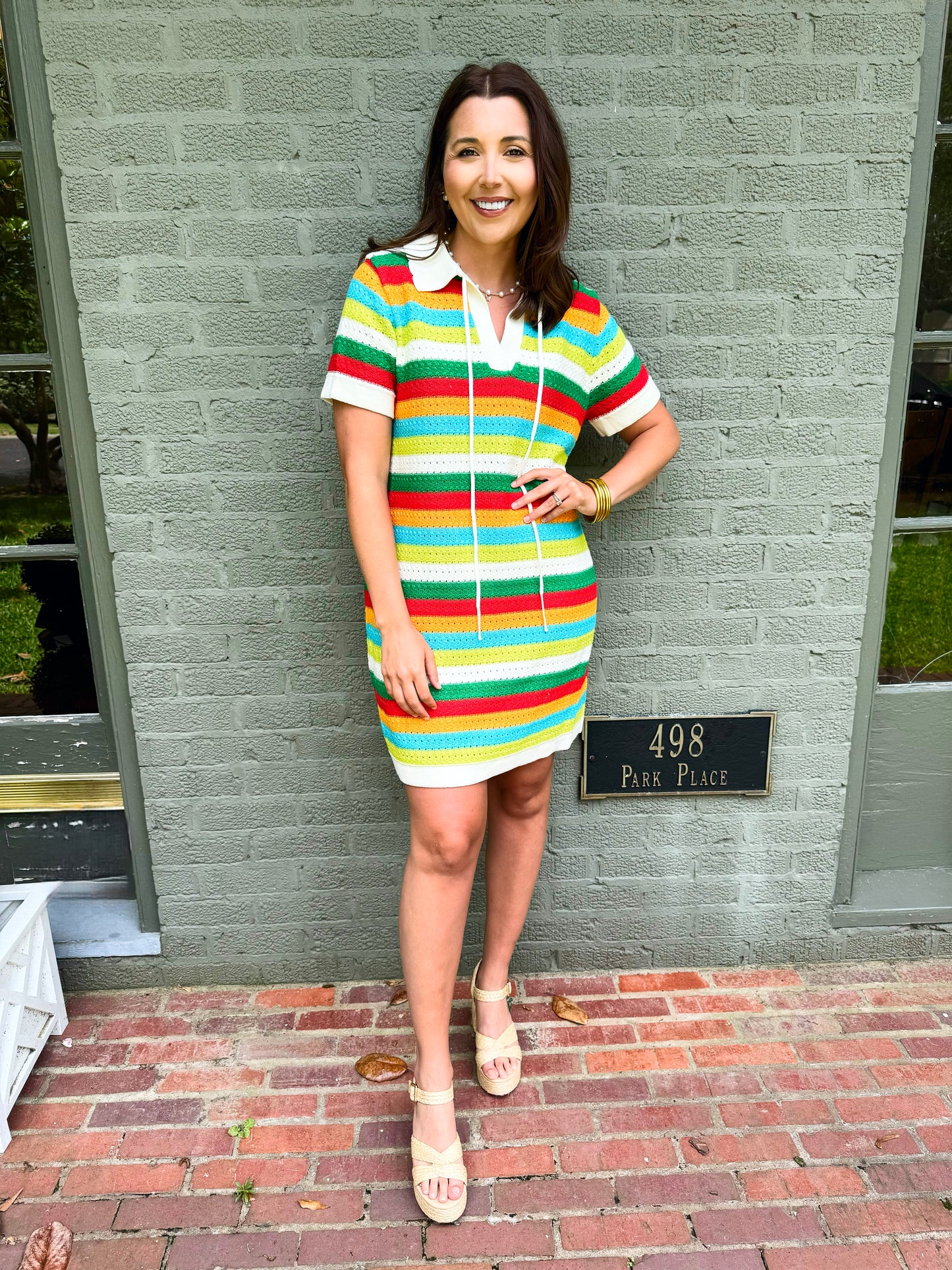 Multi Color Crochet Dress