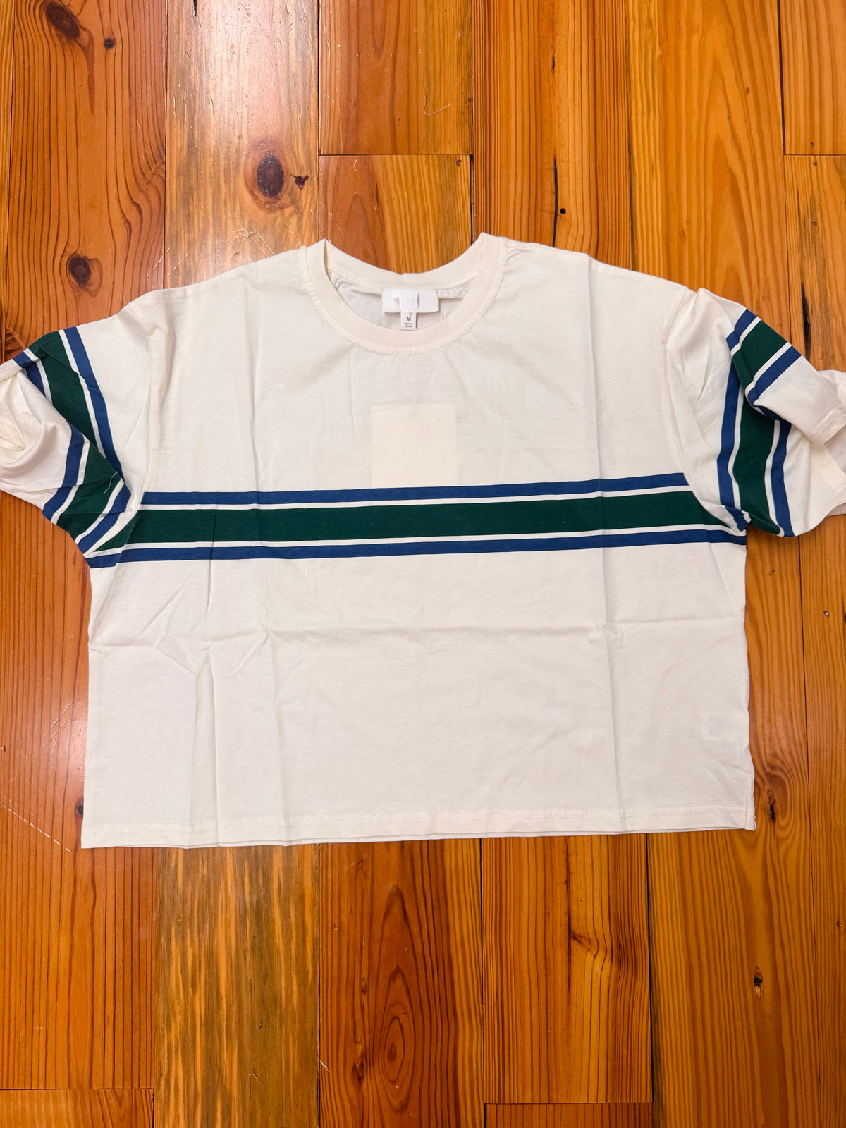 Retro Stripe Boxy Tee